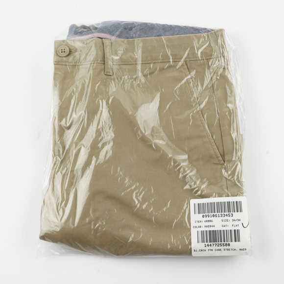 New JCREW Mens Size 34 / 34 770™ Straight-fit stretch chino pant in Khaki - Picture 6 of 7